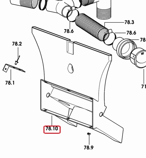 CONVOGLIATORE ARIA Cod. 0.009.0325.0/50 SDF