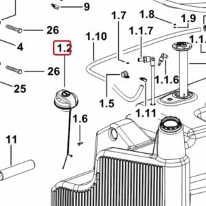 TAPPO SERBATORIO CARBURANTE Cod. 0.019.9407.4 SDF