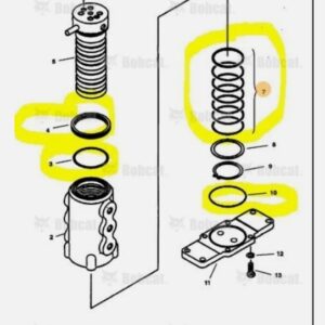 KIT GUARNIZIONI O-RING SEAL Per Braccio BOBCAT 320 Per Mini Escavatori